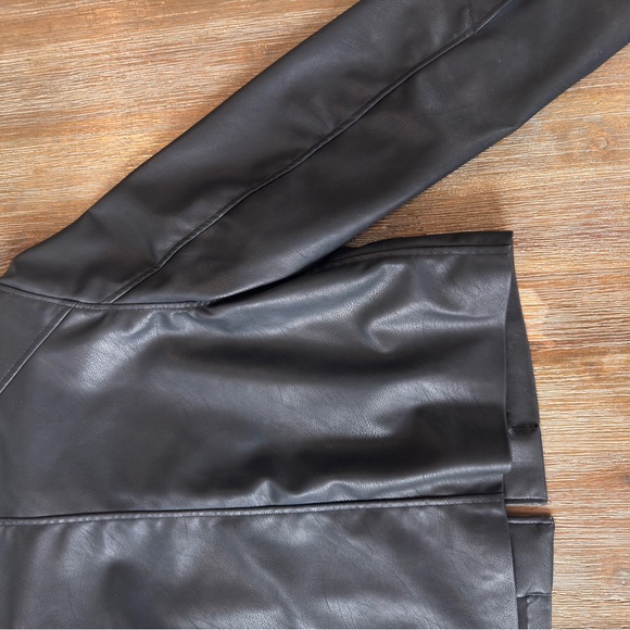H&M Black faux Leather Women's Jacket - Picture 8 of 9